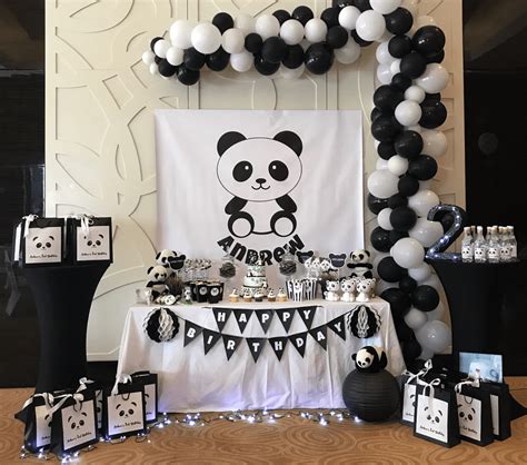 panda bear themed birthday party